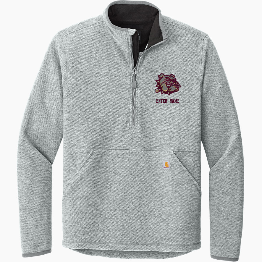 KING'S FORK HIGH SCHOOL BULLDOGS <span class="pdp-name-mascot">KINGS FORK BULLDOGS</span> Carhartt Men's Textured 1/2-Zip Fleece Jacket