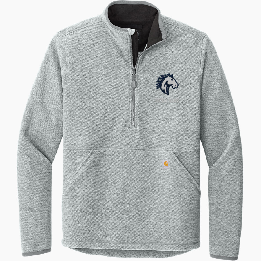 Grand Traverse Academy Mustangs <span class="pdp-name-mascot">Grand Traverse Academy Mustangs</span> Carhartt Men's Textured 1/2-Zip Fleece Jacket