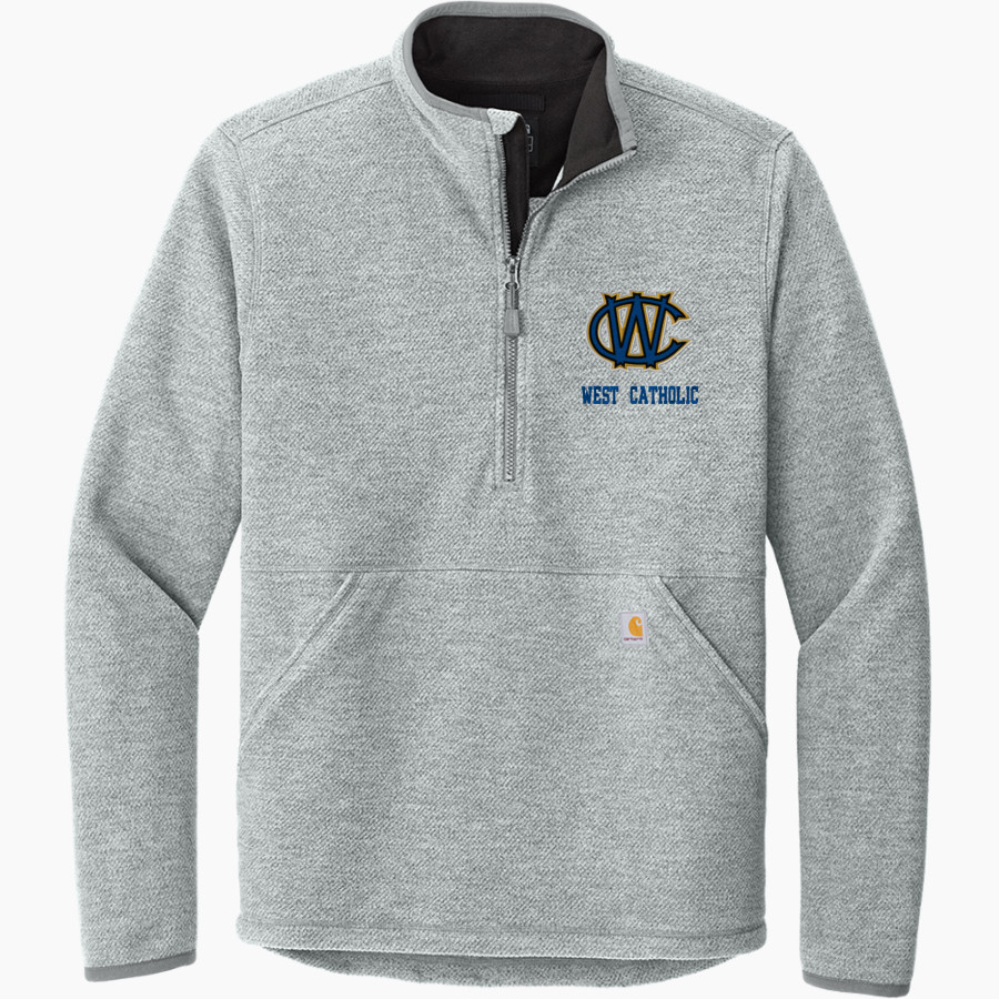 WEST PHILADELPHIA CATHOLIC HIGH SCHOOL BURRS <span class="pdp-name-mascot">WEST PHILADELPHIA BURRS</span> Carhartt Men's Textured 1/2-Zip Fleece Jacket