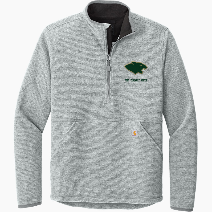 FORT ZUMWALT NORTH HIGH SCHOOL PANTHERS <span class="pdp-name-mascot">FORT ZUMWALT NORTH PANTHERS</span> Carhartt Men's Textured 1/2-Zip Fleece Jacket