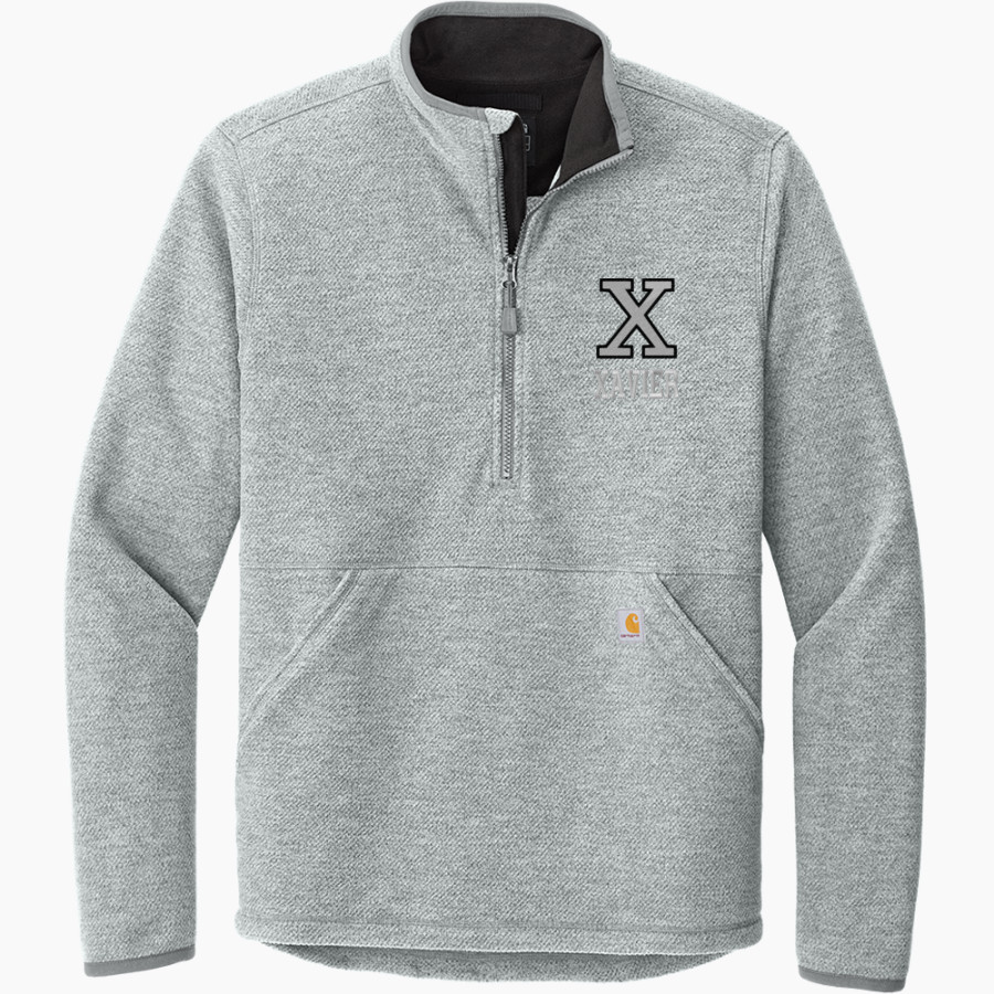 Xavier Falcons Carhartt Men's Textured 1/2-Zip Fleece Jacket