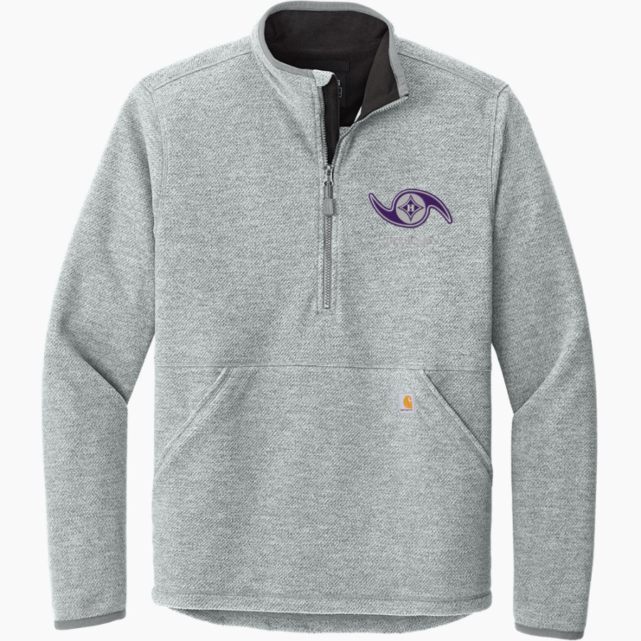 First Baptist Hurricanes <span class="pdp-name-mascot">First Baptist Hurricanes</span> Carhartt Men's Textured 1/2-Zip Fleece Jacket
