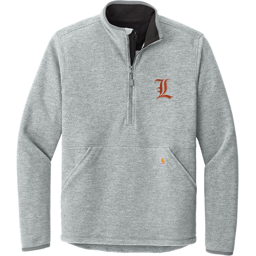LESLIE HIGH SCHOOL BLACKHAWKS <span class="pdp-name-mascot">LESLIE BLACKHAWKS</span> Carhartt Men's Textured 1/2-Zip Fleece Jacket