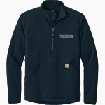 Berry Vikings Carhartt Men's Textured 1/2-Zip Fleece Jacket Front Thumbnail