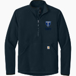 Trinity Tornado <span class="pdp-name-mascot">Trinity Tornado</span> Carhartt Men's Textured 1/2-Zip Fleece Jacket Front Thumbnail