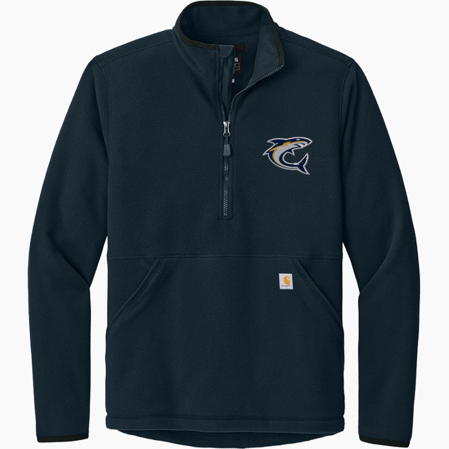 PUGET SOUND ADVENTIST ACADEMY SHARKS Carhartt Men's Textured 1/2-Zip Fleece Jacket