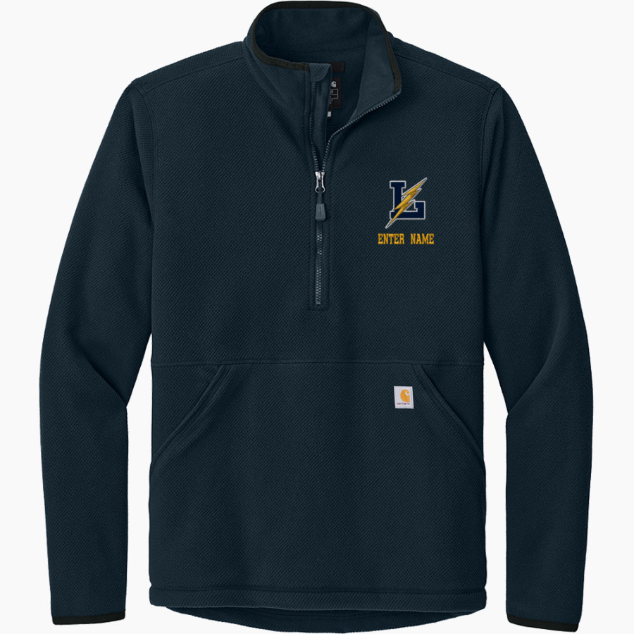LITTLESTOWN HIGH SCHOOL THUNDERBOLTS Carhartt Men's Textured 1/2-Zip Fleece Jacket