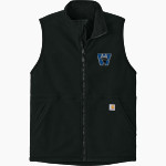 Wallace Middle School Rangers Online Store Carhartt Men's Textured Fleece Vest Front Thumbnail