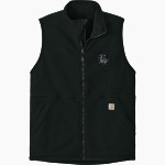 Westerly Bulldogs Carhartt Men's Textured Fleece Vest Front Thumbnail