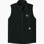 Kairos Public Schools Patriots <span class="pdp-name-mascot">Kairos Public Schools Patriots</span> Carhartt Men's Textured Fleece Vest Front Thumbnail