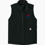 Oregon Hawks Carhartt Men's Textured Fleece Vest Front Thumbnail