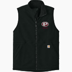 Patterson Tigers Carhartt Men's Textured Fleece Vest Front Thumbnail