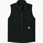 Northwest Mounties Carhartt Men's Textured Fleece Vest Front Thumbnail