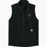 Faulkner University Eagles Carhartt Men's Textured Fleece Vest Front Thumbnail