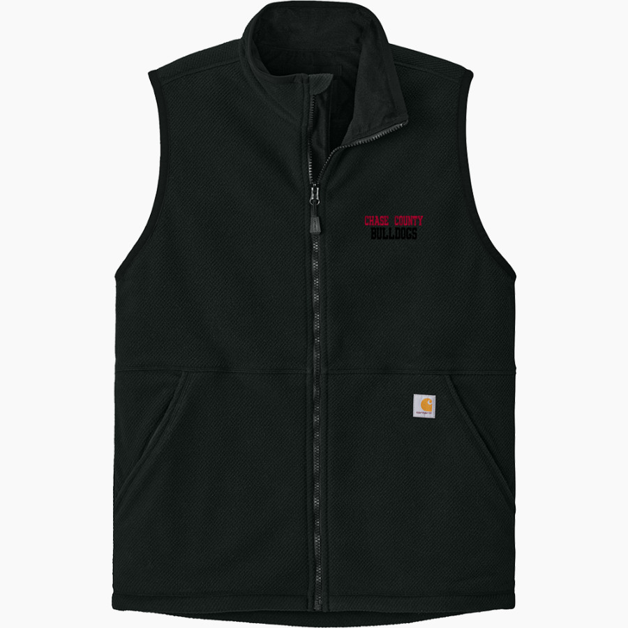 CHASE COUNTY HIGH SCHOOL BULLDOGS <span class="pdp-name-mascot">CHASE COUNTY BULLDOGS</span> Carhartt Men's Textured Fleece Vest