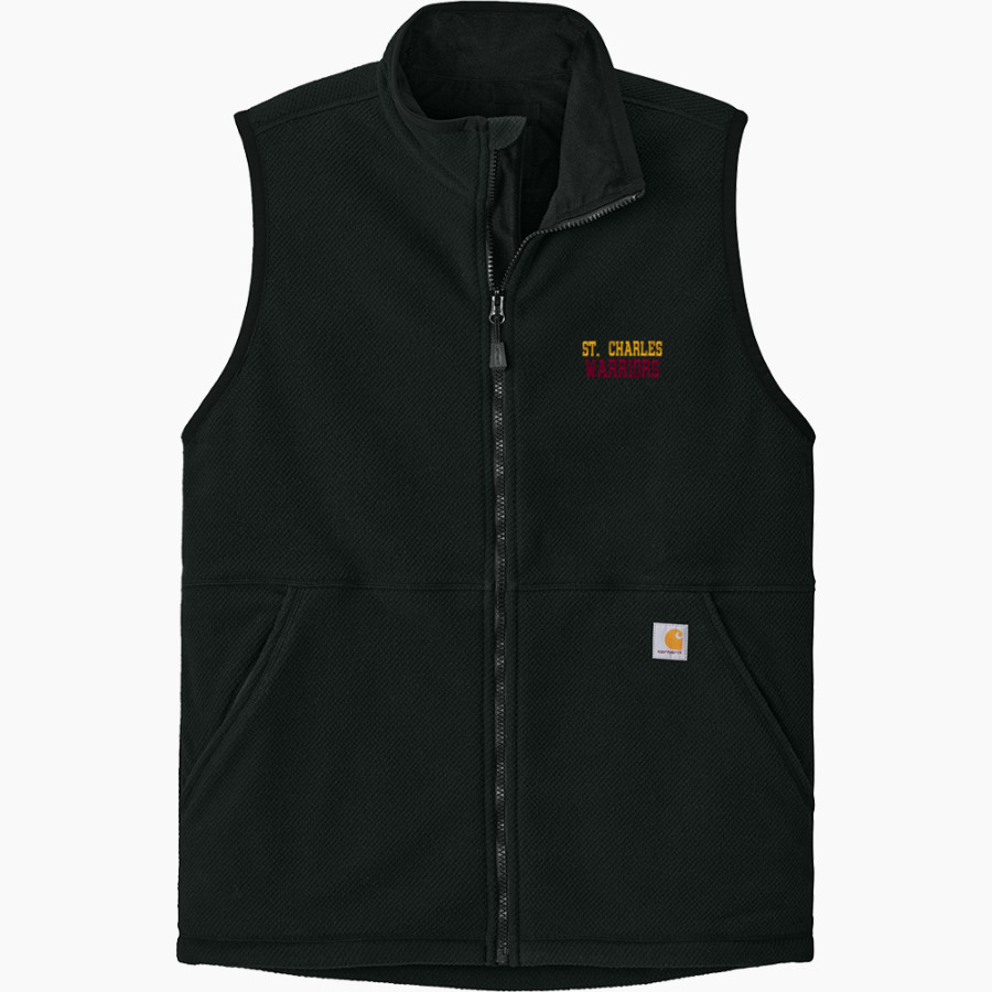 St. Charles Warriors Carhartt Men's Textured Fleece Vest