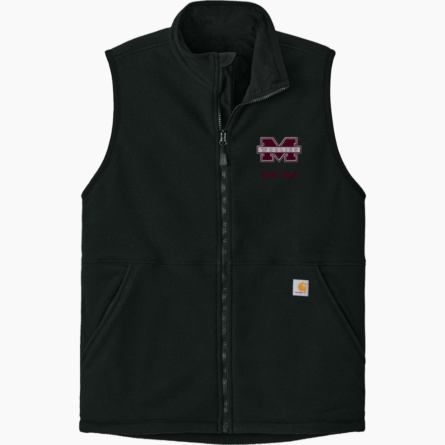 MILLBURY SR HIGH SCHOOL WOOLIES <span class="pdp-name-mascot">MILLBURY MEMORIAL WOOLIES</span> Carhartt Men's Textured Fleece Vest