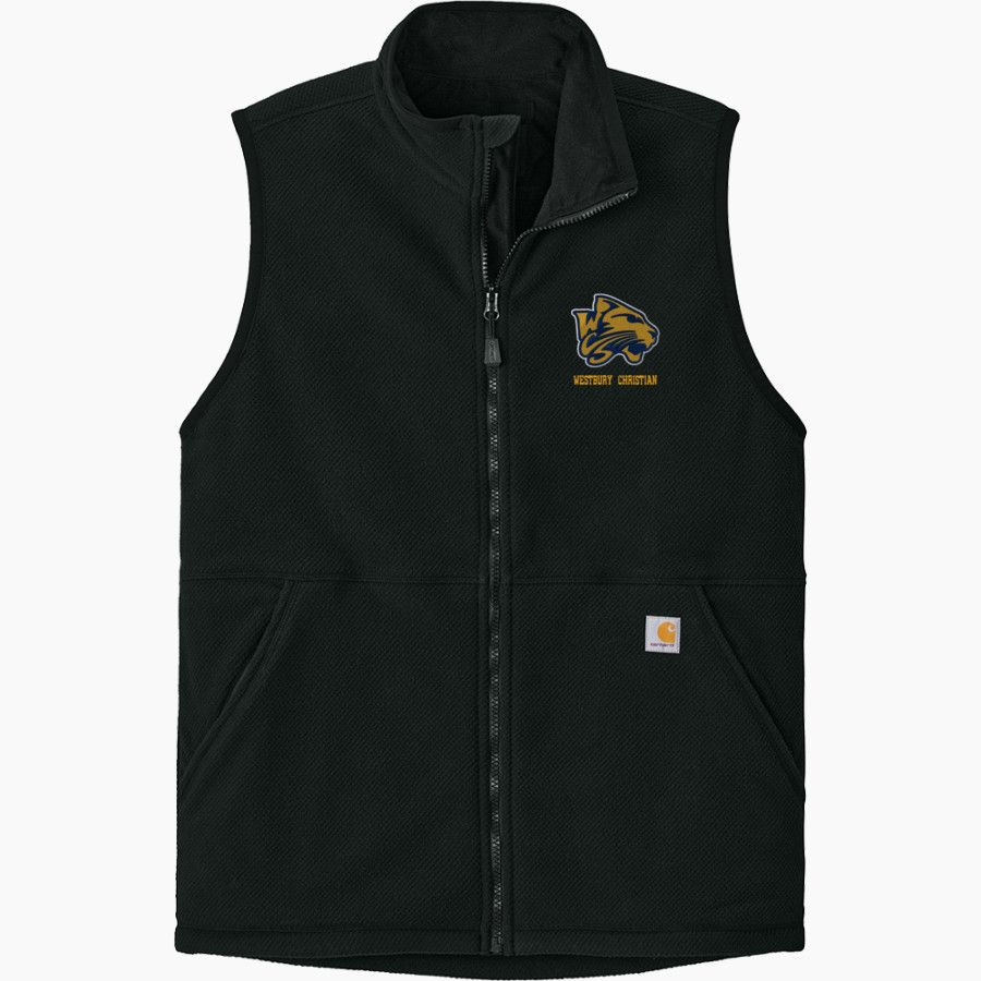 Westbury Christian Wildcats <span class="pdp-name-mascot">Westbury Christian Wildcats</span> Carhartt Men's Textured Fleece Vest