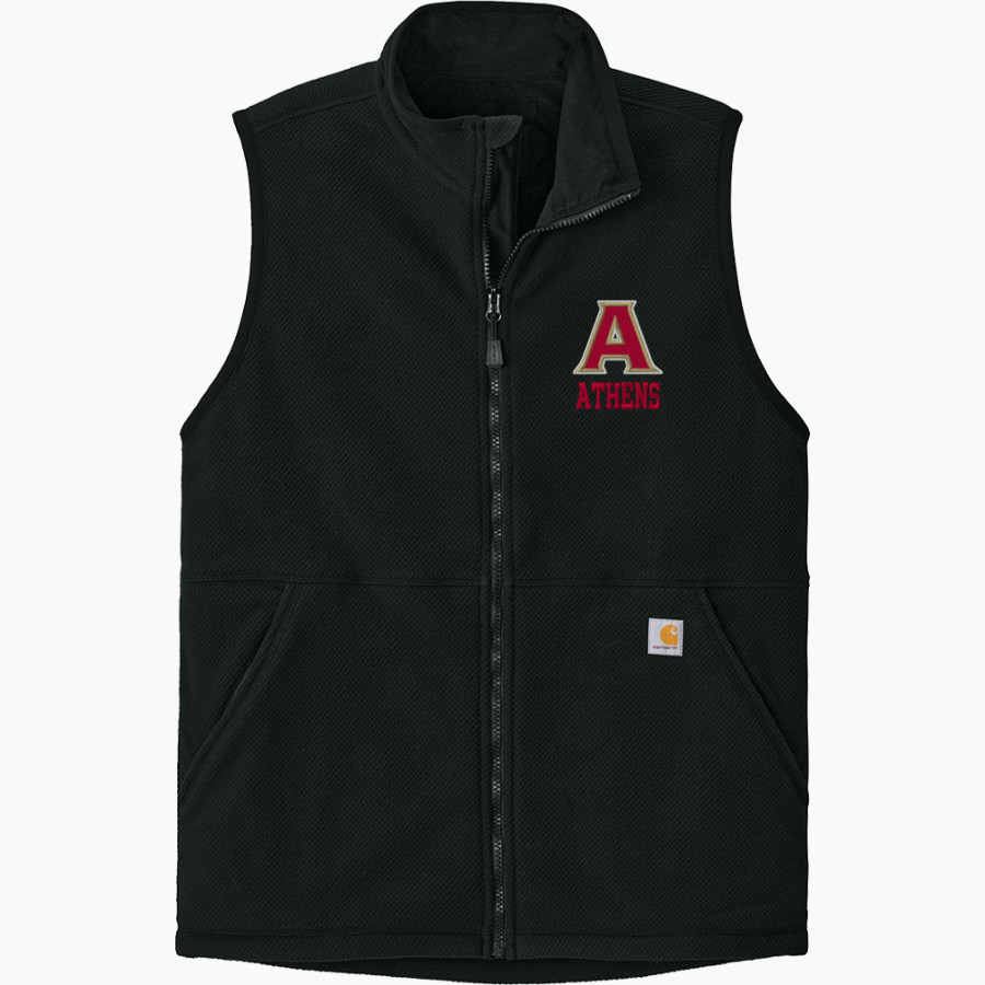 ATHENS HIGH SCHOOL RED HAWKS Carhartt Men's Textured Fleece Vest