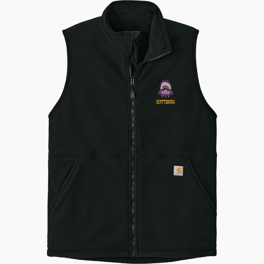 Scottsburg SMS <span class="pdp-name-mascot">Scottsburg SMS</span> Carhartt Men's Textured Fleece Vest