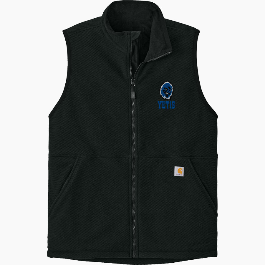 Cleveland Community College Yetis Carhartt Men's Textured Fleece Vest