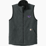Coudersport Area Falcons Carhartt Men's Textured Fleece Vest Front Thumbnail