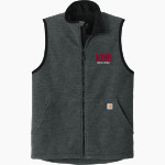 MVSU Delta Devils Carhartt Men's Textured Fleece Vest Front Thumbnail