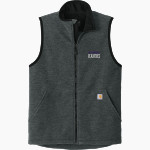 Collinsville Kahoks Carhartt Men's Textured Fleece Vest Front Thumbnail