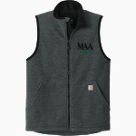 Mount Alvernia Academy Hawks Carhartt Men's Textured Fleece Vest Front Thumbnail