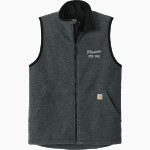 Marietta Pioneers Carhartt Men's Textured Fleece Vest Front Thumbnail
