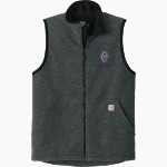 Collinsville Kahoks Carhartt Men's Textured Fleece Vest Front Thumbnail