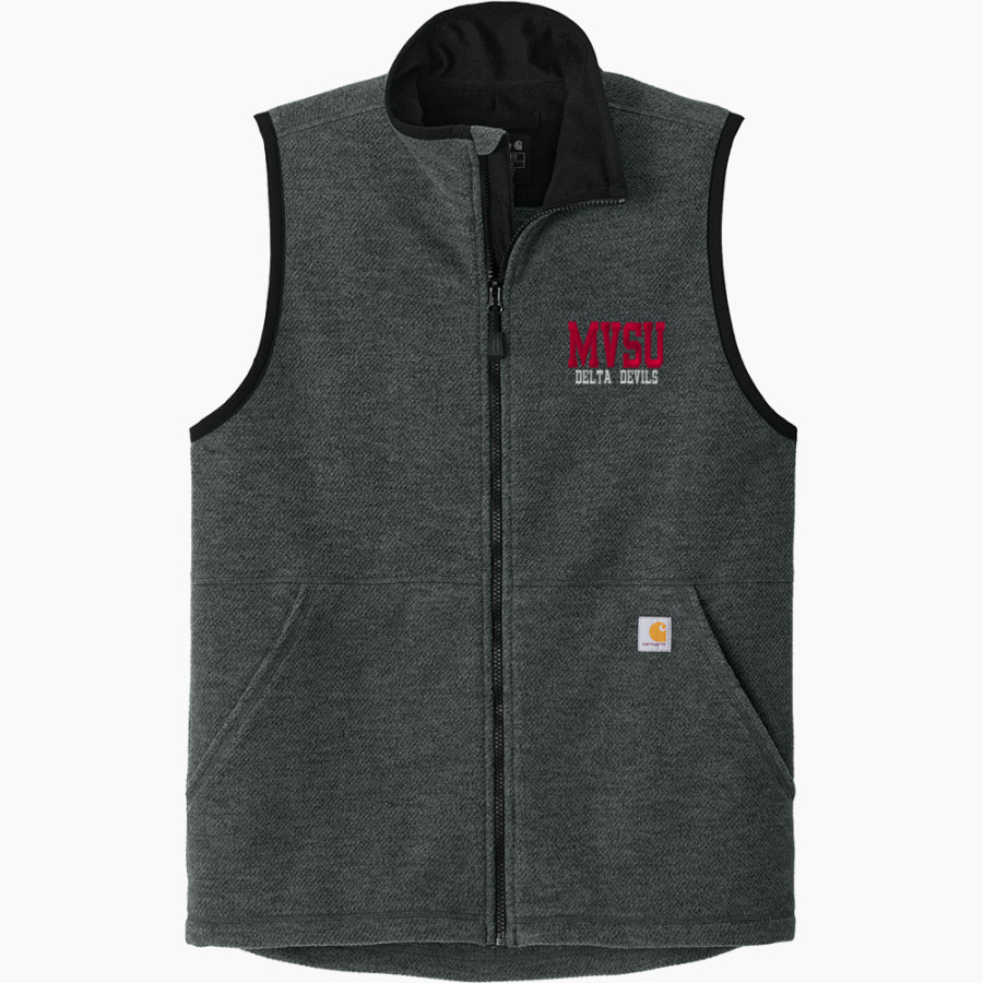 MVSU Delta Devils Carhartt Men's Textured Fleece Vest