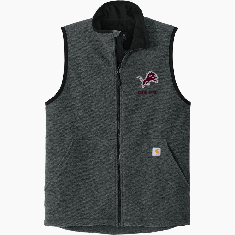 CARROLL CO CENTRAL HIGH SCHOOL LIONS Carhartt Men's Textured Fleece Vest