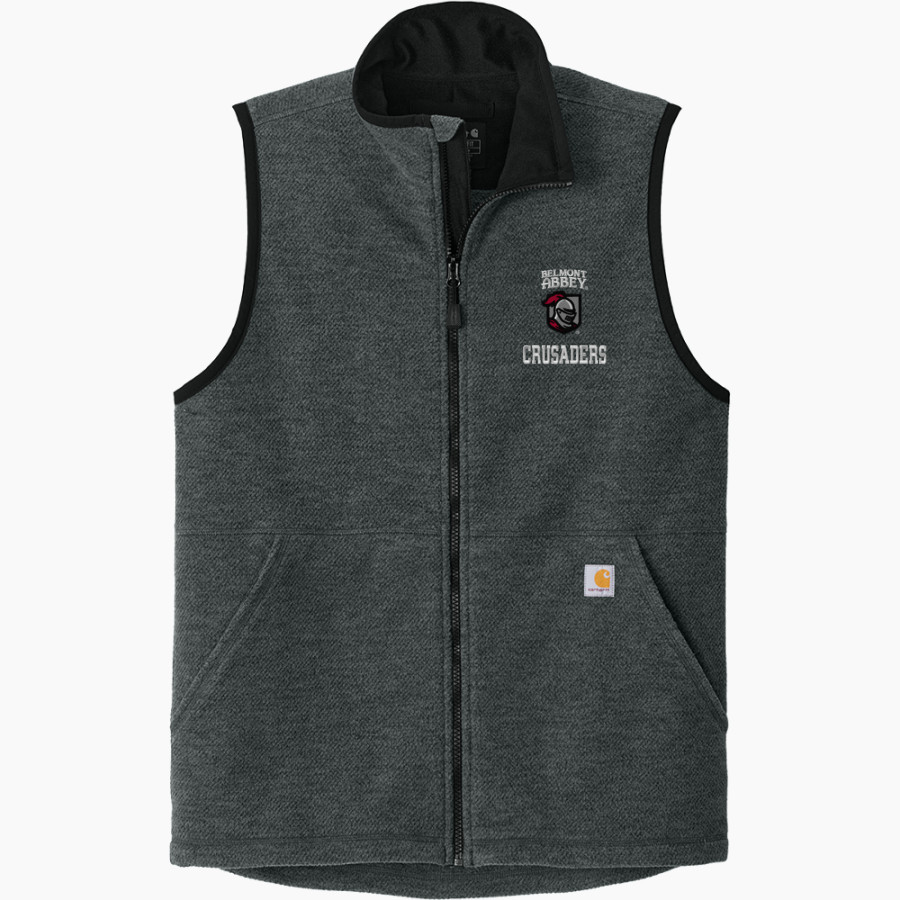 Belmont Abbey College The Official Store of the Crusaders Carhartt Men's Textured Fleece Vest