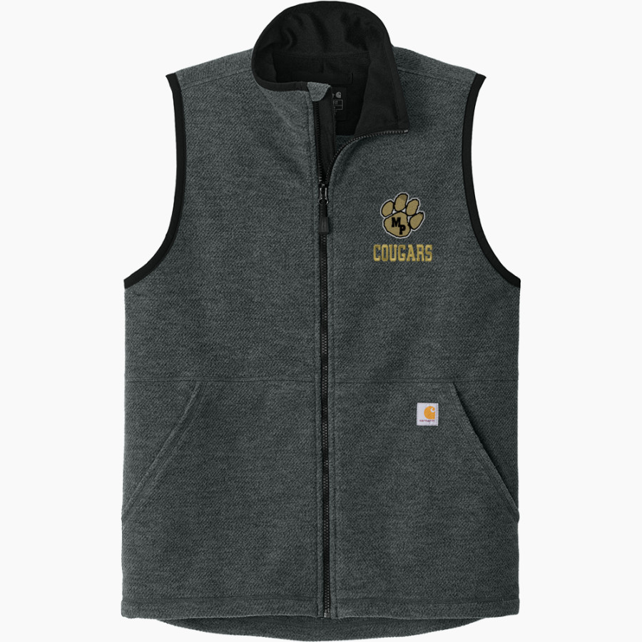 Manassas Park Cougars Carhartt Men's Textured Fleece Vest