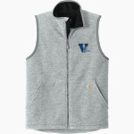 Vernonia Loggers <span class="pdp-name-mascot">Vernonia Loggers</span> Carhartt Men's Textured Fleece Vest Front Thumbnail