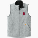 Benedictine University Mesa Redhawks Carhartt Men's Textured Fleece Vest Front Thumbnail