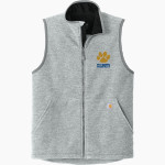CULBRETH Cougars Carhartt Men's Textured Fleece Vest Front Thumbnail