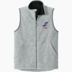 JAY COUNTY HIGH SCHOOL PATRIOTS Carhartt Men's Textured Fleece Vest Front Thumbnail