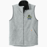 Mahone Mustangs Carhartt Men's Textured Fleece Vest Front Thumbnail