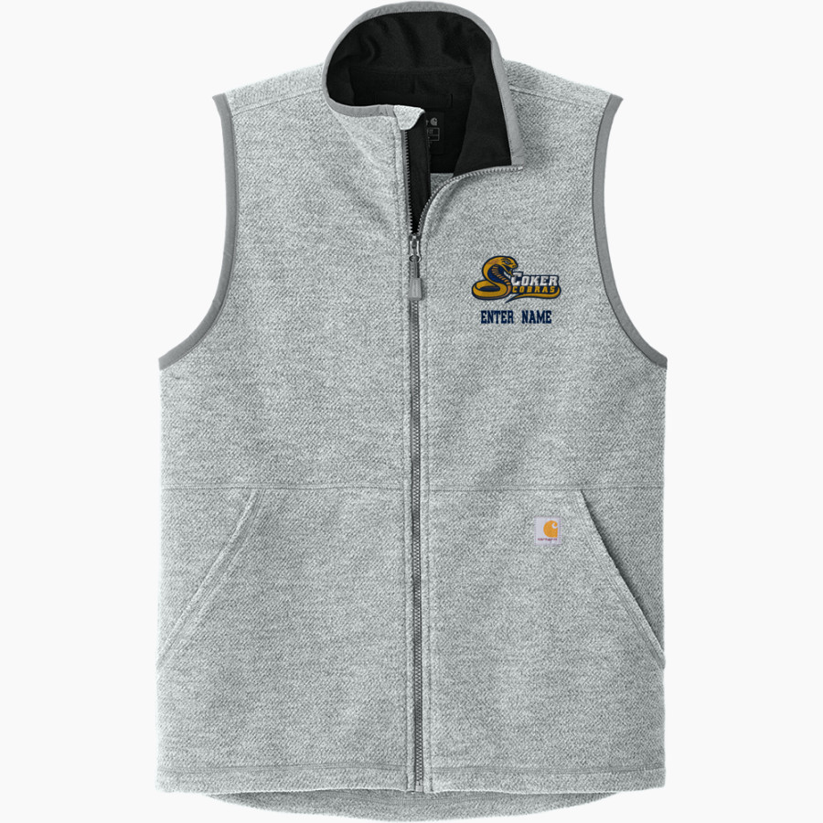 Coker Cobras <span class="pdp-name-mascot">Coker Cobras</span> Carhartt Men's Textured Fleece Vest