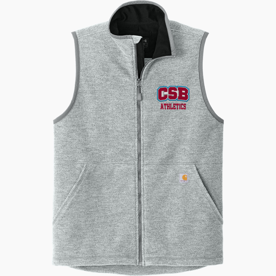 COLLEGE OF ST BENEDICT Bennies <span class="pdp-name-mascot">COLLEGE OF ST BENEDICT</span> Carhartt Men's Textured Fleece Vest
