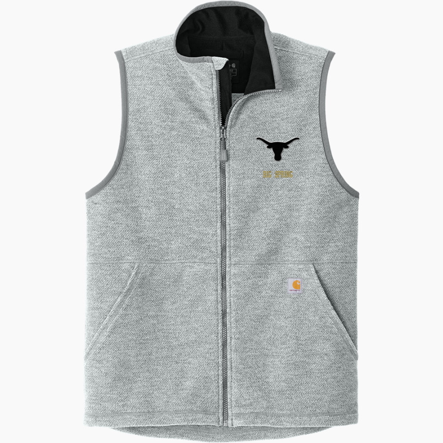 BIG SPRING HIGH SCHOOL STEERS Carhartt Men's Textured Fleece Vest