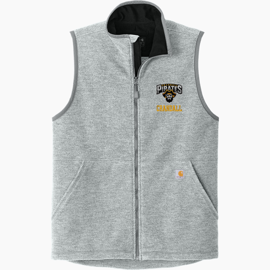 CRANDALL HIGH SCHOOL PIRATES <span class="pdp-name-mascot">CRANDALL PIRATES</span> Carhartt Men's Textured Fleece Vest