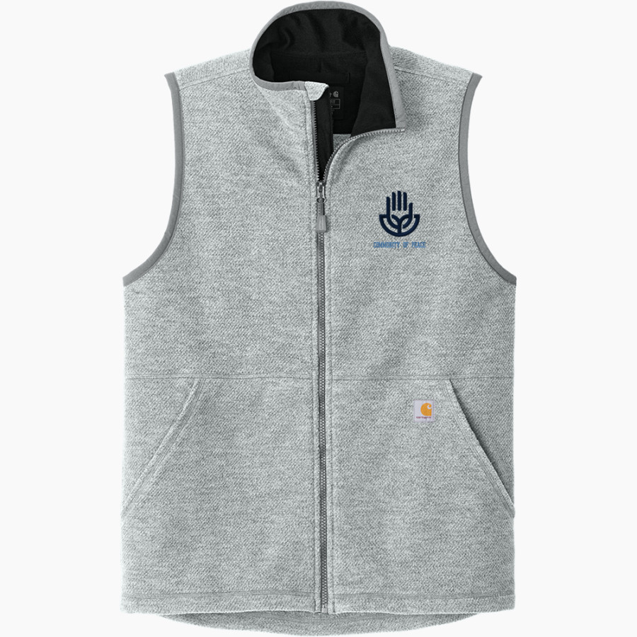 Community Of Peace Tigers Carhartt Men's Textured Fleece Vest