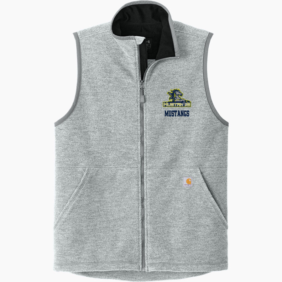 Mahone Mustangs Carhartt Men's Textured Fleece Vest
