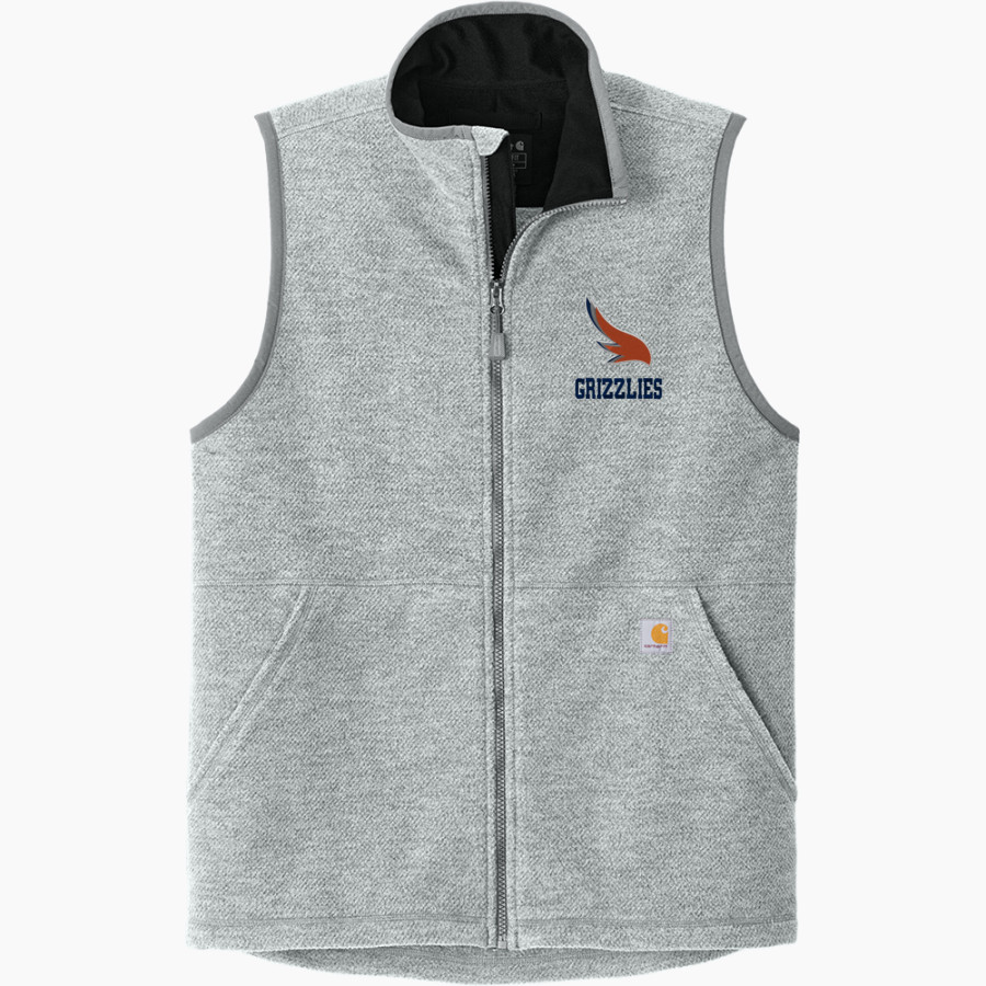 Glenn Grizzlies <span class="pdp-name-mascot">Tom Glenn Grizzlies</span> Carhartt Men's Textured Fleece Vest
