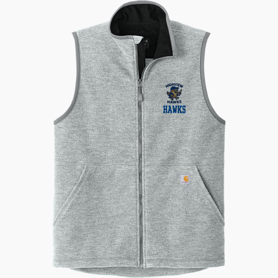Highview Hawks <span class="pdp-name-mascot">Highview Elementary School Hawks</span> Carhartt Men's Textured Fleece Vest