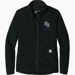 King's Ridge Christian Tigers Carhartt Women's Textured Full-Zip Fleece Jacket Front Thumbnail