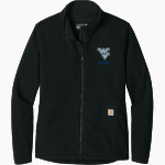 WATER VALLEY HIGH SCHOOL BLUE DEVILS Carhartt Women's Textured Full-Zip Fleece Jacket Front Thumbnail